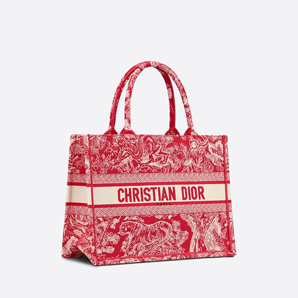 ☆ディオール☆ブック トートバッグ偽物 2色 刺繍 エンブロイダリー M1296ZRGO_M60E